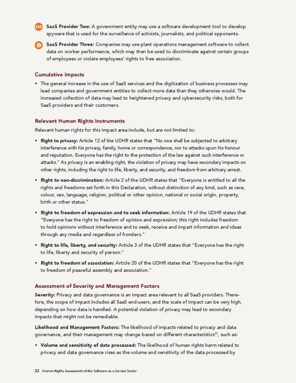 Human Rights Assessment of the Software-as-a-Service Sector - Page 24