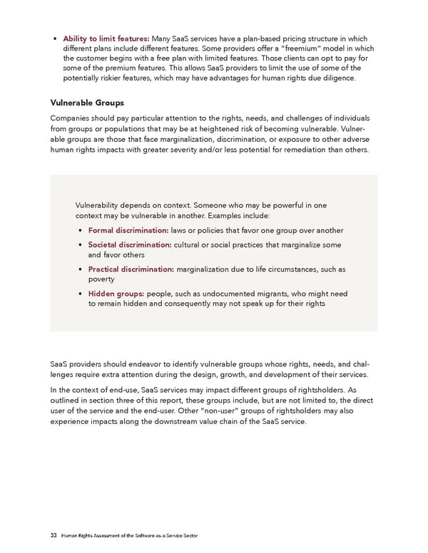 Human Rights Assessment of the Software-as-a-Service Sector - Page 34