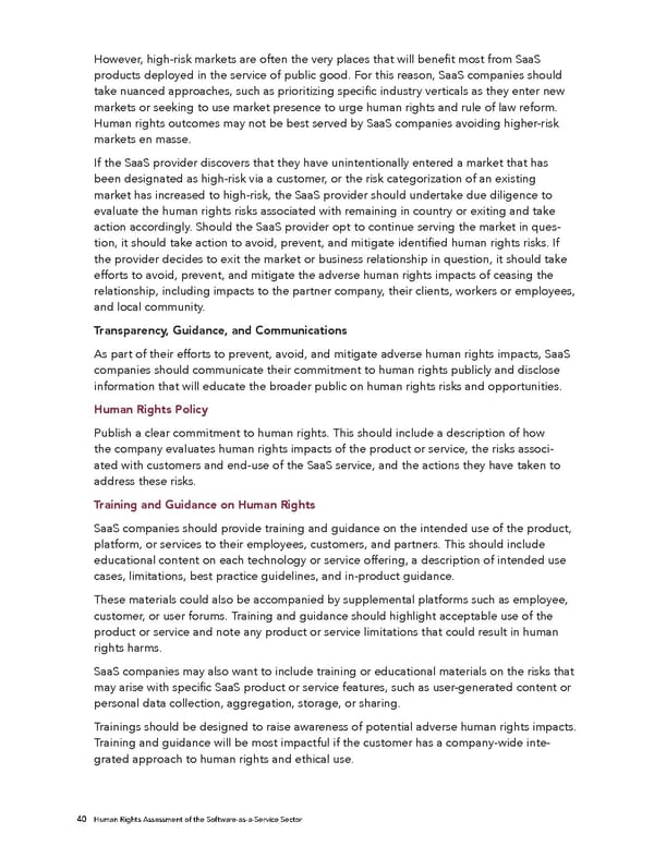 Human Rights Assessment of the Software-as-a-Service Sector - Page 41