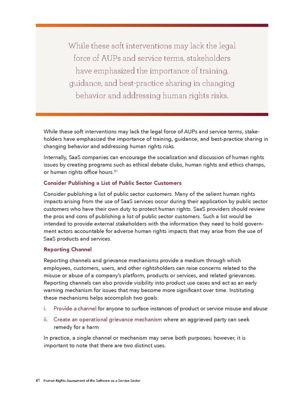 Human Rights Assessment of the Software-as-a-Service Sector - Page 42