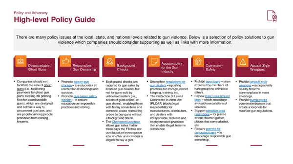 Toolkit for Corporate Action to End Gun Violence - Page 30