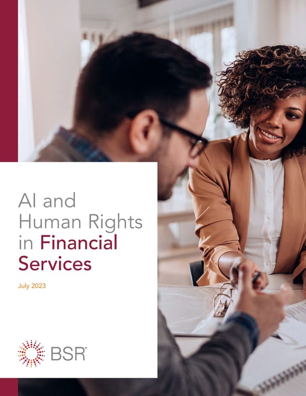 AI and Human Rights in Financial Services - Page 1