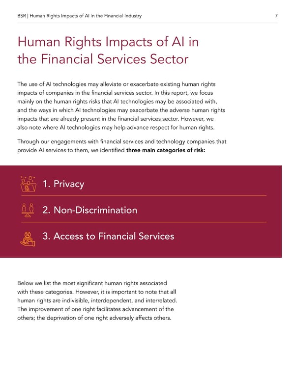 AI and Human Rights in Financial Services - Page 7