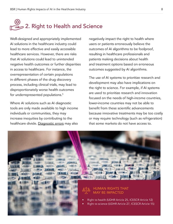 AI and Human Rights in Healthcare - Page 10
