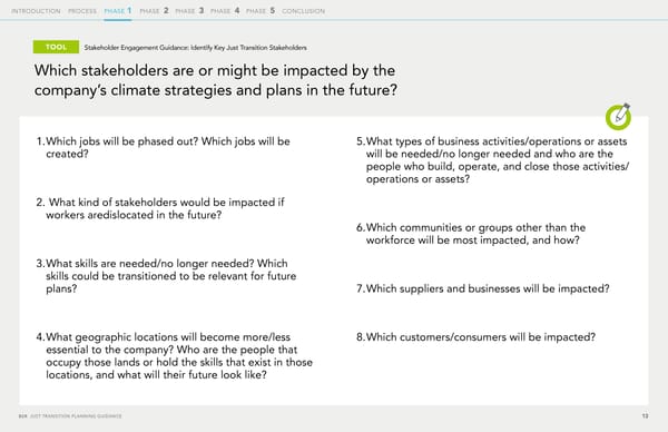 The Just Transition Planning Process for Business - Page 13