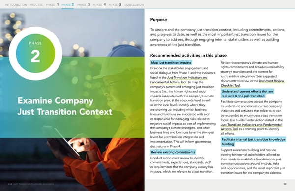 The Just Transition Planning Process for Business - Page 22