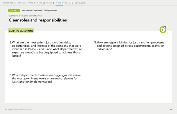 The Just Transition Planning Process for Business - Page 41