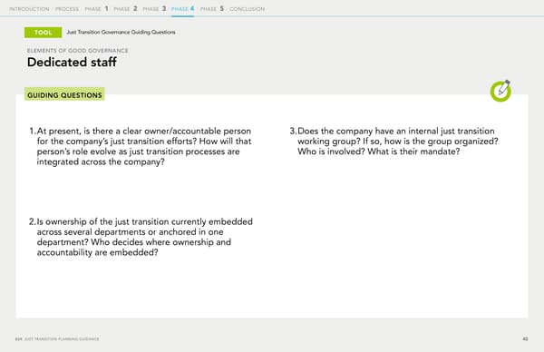 The Just Transition Planning Process for Business - Page 42