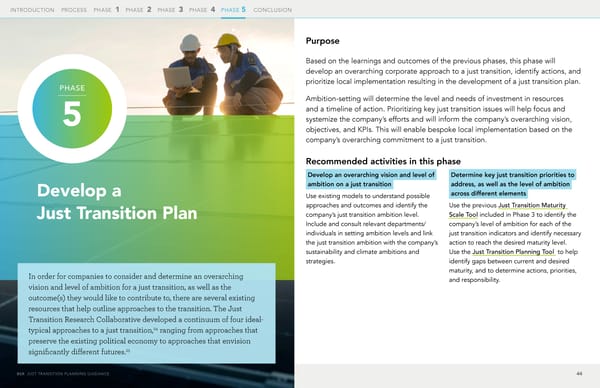 The Just Transition Planning Process for Business - Page 44