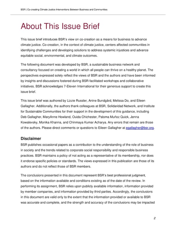 Co-creating Climate Justice Interventions Between Business and Communities - Page 2