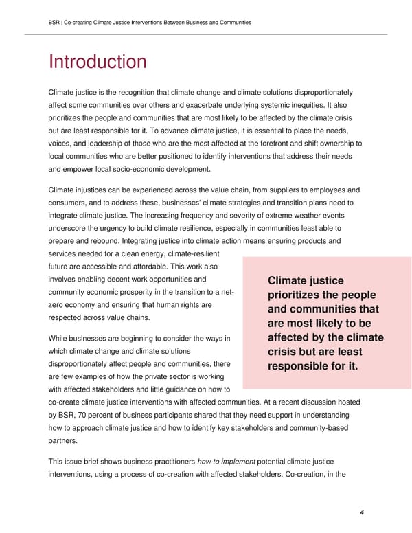 Co-creating Climate Justice Interventions Between Business and Communities - Page 4