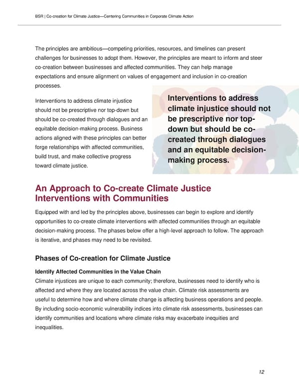 Co-creating Climate Justice Interventions Between Business and Communities - Page 12
